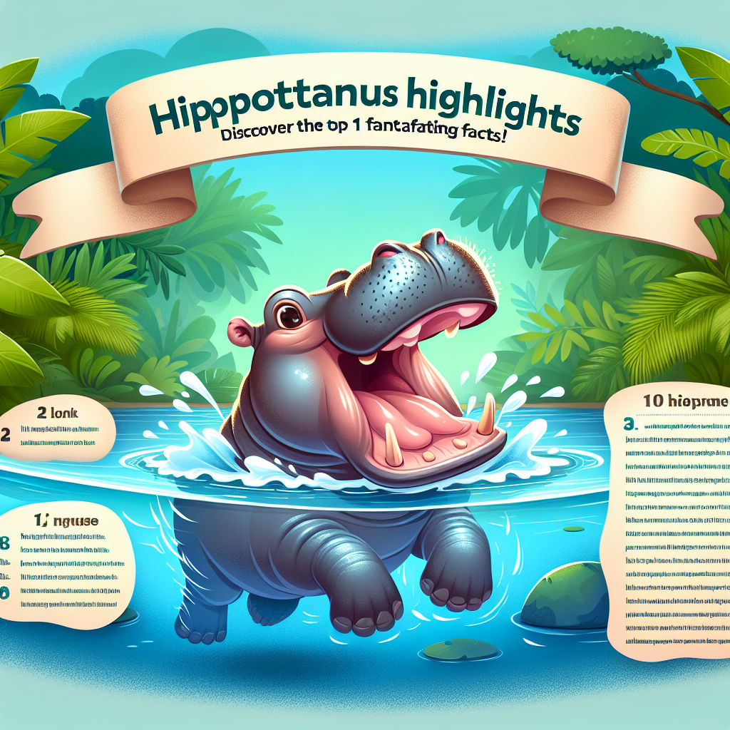 Top 10 facts about Hippopotamus